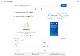 12/36 - Ces 2 optimisations basiques nous permettent d'atteindre un score de 85/100. Cela fait déjà 10 points de gagnés.